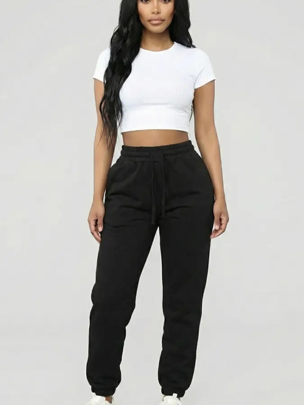 Women’s Black Drawstring Jogger Pants